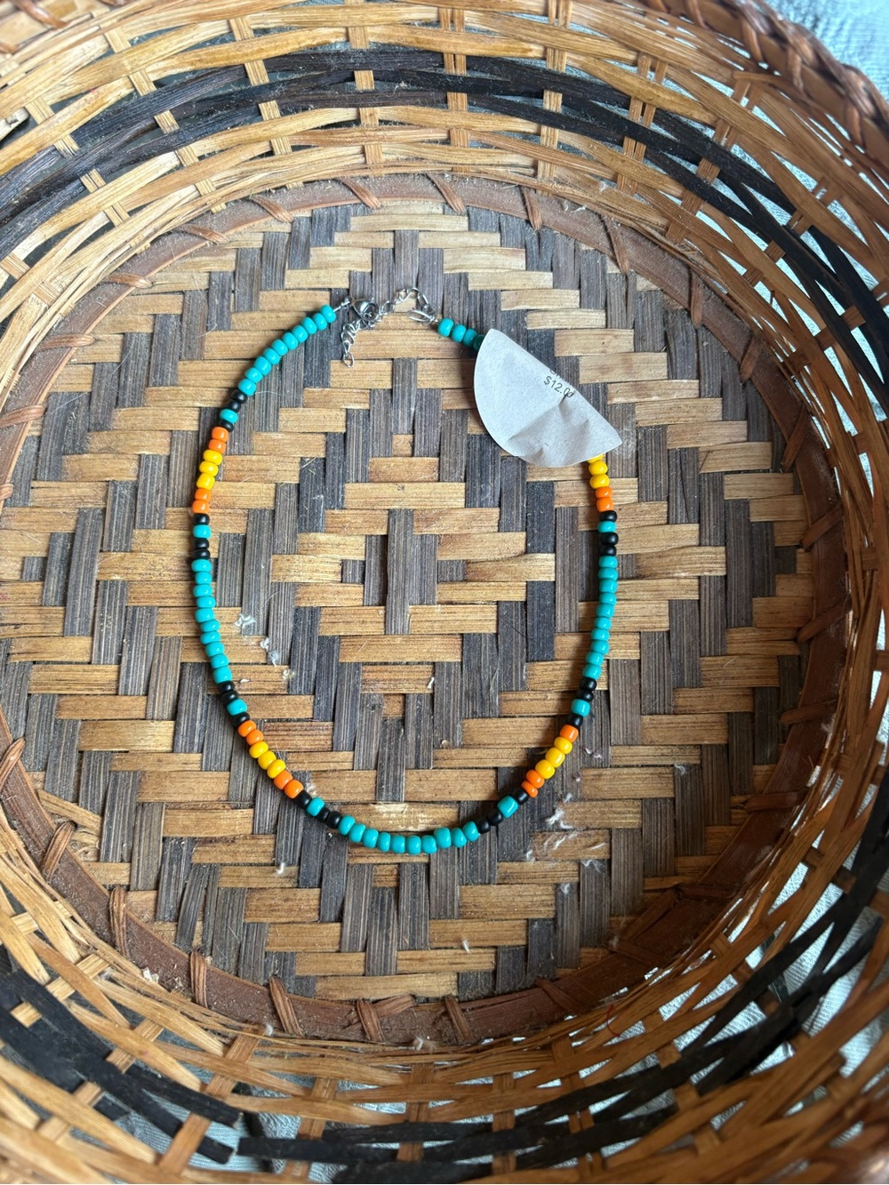 Western handmade beaded choker